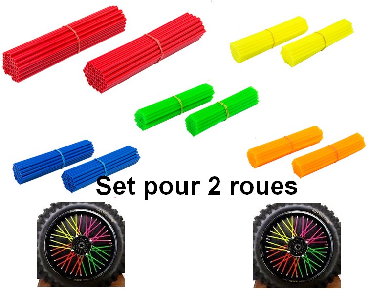 Couvre rayons moto (jeu pour 2 roues)